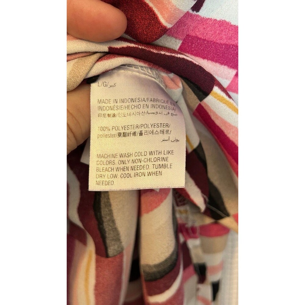 JM Collection Multicolor Geometric Blouse - Picture 7 of 12